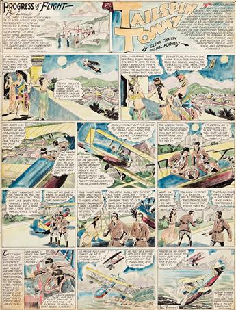 HAL FORREST (1895-1959) I knew they could be nothing less than gods of the sky! [CARTOONS / COMICS / AIRPLANES]